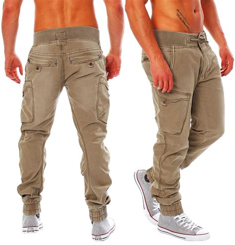 beige Hosen für Herren 